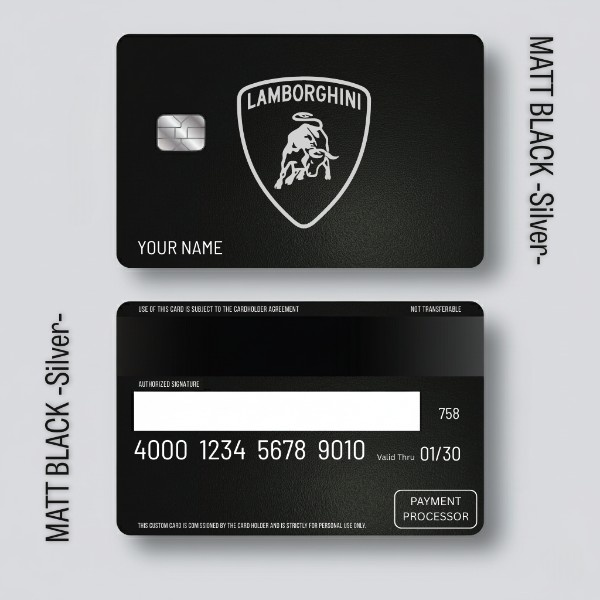 Lamborghini Metal Card