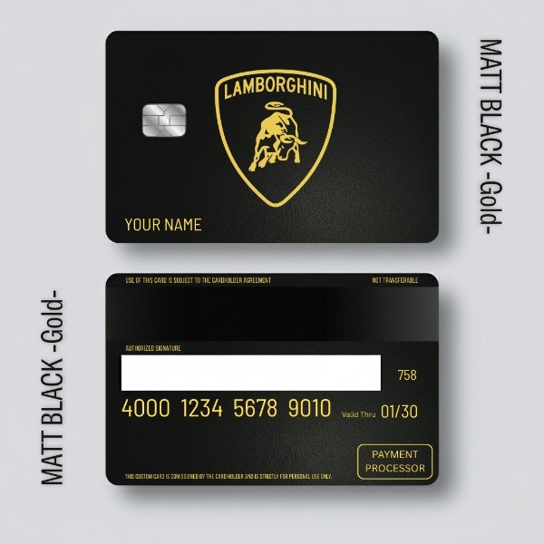 Lamborghini Metal Card