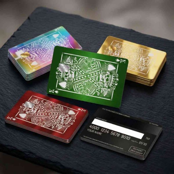 King of Spades Metal Card