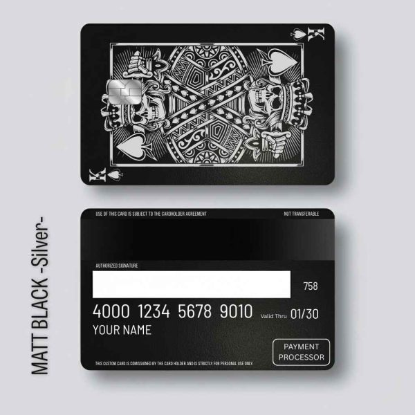 King of Spades Metal Card