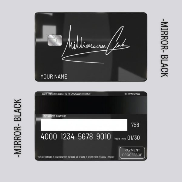 Millioniares Club Metal Card