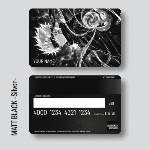 Gojo Infinity Black Metal Card
