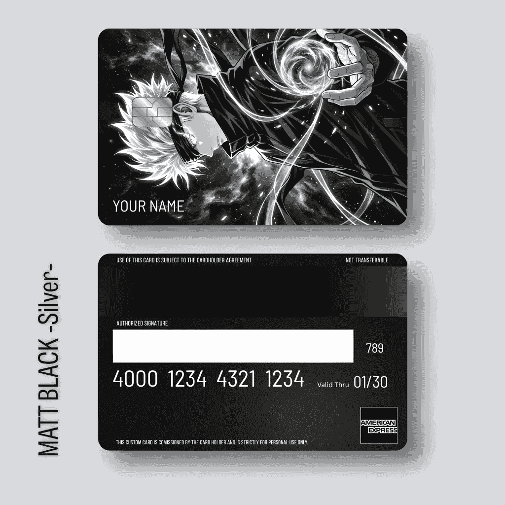 Gojo Infinity Black Metal Card Gojo Infinity Black Metal Card